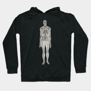 Spooky Skeleton Man - Vintage 1934 Illustration Hoodie